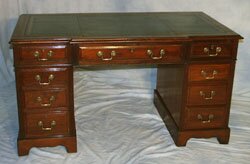 small breakfront library desk