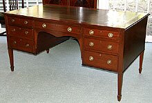 Large Mahogany Desk