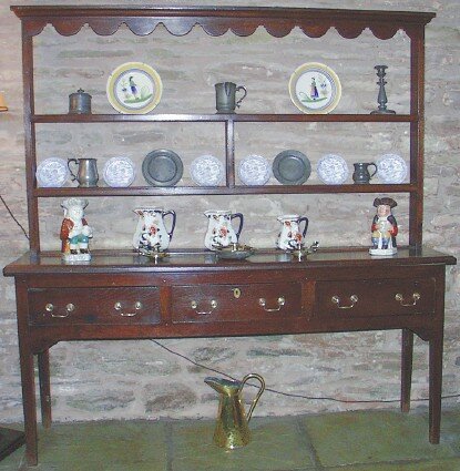 Antique 18th C Oak Welsh Dresser