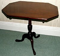 Antique Pedestal Table on tripod base 